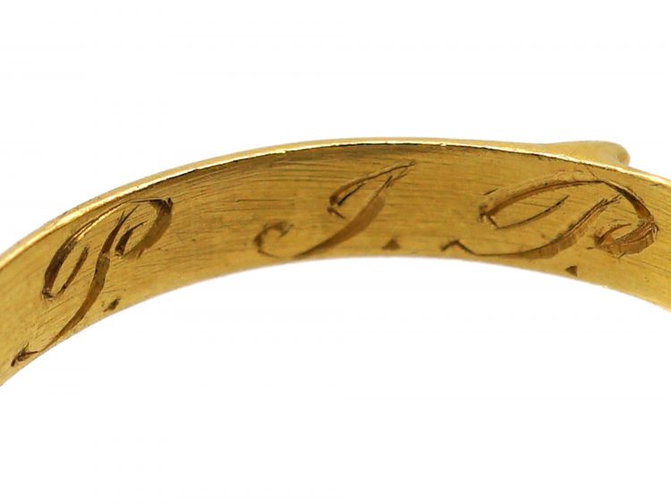 Regency 18ct Gold, Chrysolite & Almandine Garnet Ring