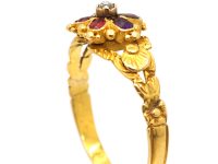 Georgian 18ct Gold Acrostic Ring with Gemstones That Spell Regard