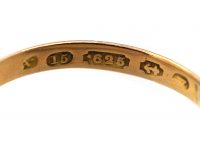 Early Victorian 15ct Gold Snake Ring set with Turquoise, Natural Split Pearl & Cabochon Emerald Eyes