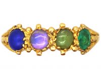 Georgian 15ct Gold Acrostic Ring that Spells Love