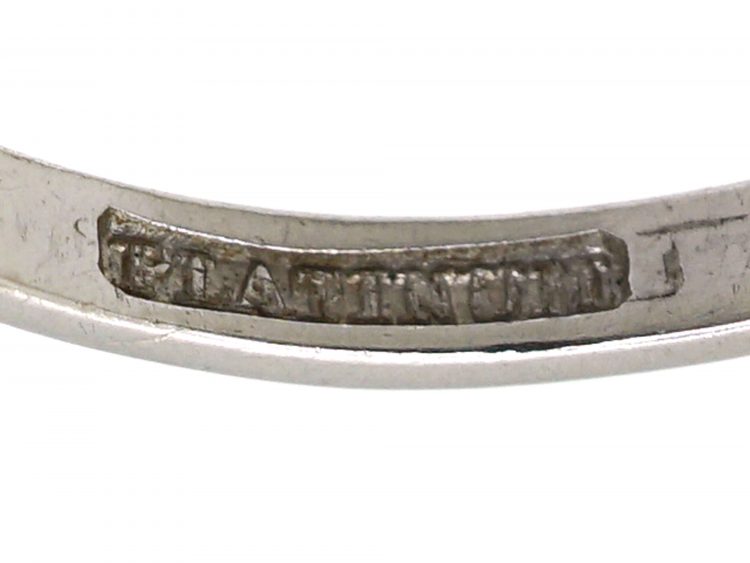 Early 20th Century Platinum, Sapphire & Diamond Three Stone Ring