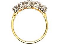 Edwardian 18ct Gold & Platinum, Five Stone Diamond Ring