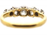 Edwardian 18ct Gold & Platinum, Five Stone Diamond Ring