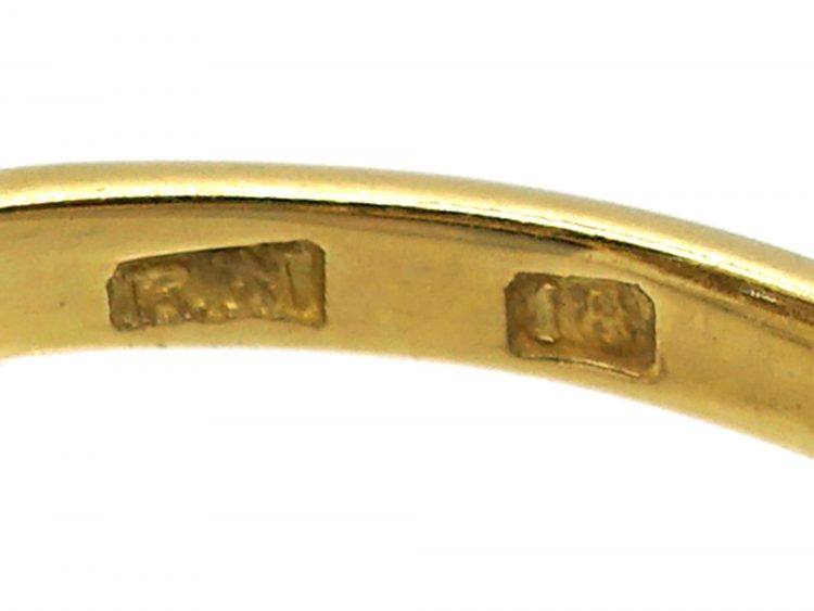 Edwardian 18ct Gold & Platinum, Diamond Cluster Target Ring