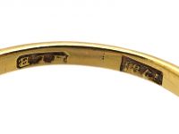 Edwardian 18ct Gold & Platinum, Three Stone Sapphire & Diamond Ring
