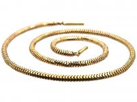 Victorian 15ct Gold Snake Chain