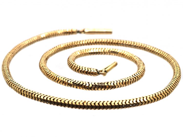 Victorian 15ct Gold Snake Chain