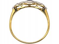 Edwardian 18ct Gold & Platinum, Sapphire & Diamond Ring