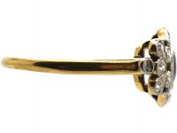 Edwardian 18ct Gold & Platinum, Sapphire & Diamond Ring