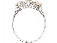 Early 20th Century Platinum, Three Stone Diamond Ring