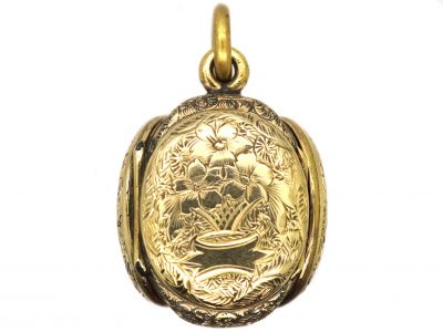 Victorian Triple Sided 9ct Back & Front Family Locket