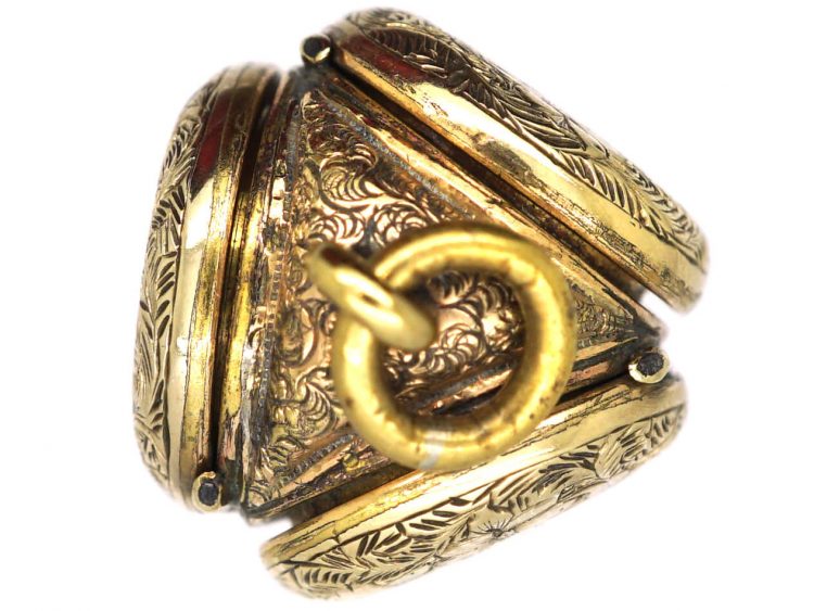 Victorian Triple Sided 9ct Back & Front Family Locket