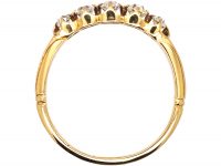 Edwardian 18ct Gold, Old Mine Cut Diamond Five Stone Ring