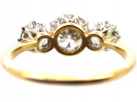 Early 20th Century 18ct Gold & Platinum, Three Stone Diamond Ring