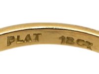 Early 20th Century 18ct Gold & Platinum, Three Stone Diamond Ring