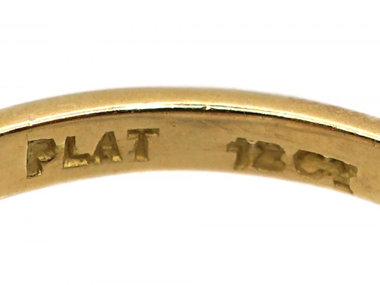 Early 20th Century 18ct Gold & Platinum, Three Stone Diamond Ring