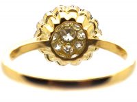 Edwardian 18ct Gold & Platinum, Diamond Flower Cluster Ring