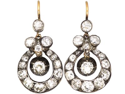 Victorian Diamond Drop Earrings