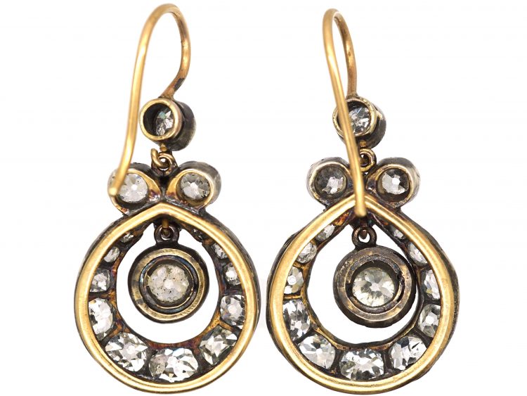 Victorian Diamond Drop Earrings