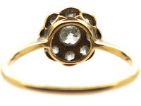 Edwardian 18ct Gold & Platinum, Diamond Daisy Cluster Ring