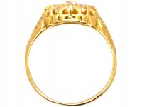 Edwardian 18ct Yellow Gold & Diamond Cluster Ring