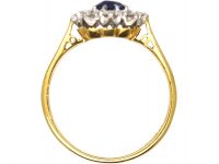 18ct Gold, Sapphire & Diamond Cluster Ring