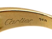 18ct Gold Ring set with a Sapphire & Diamonds by Cartier