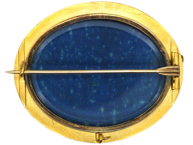 Victorian 18ct Gold Camel Brooch with Natural Pearl & Enamel Detail