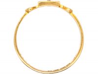 Victorian 18ct Gold Gypsy Ring set with a Diamond within a Star Setting