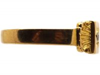 Victorian 18ct Gold Gypsy Ring set with a Diamond within a Star Setting
