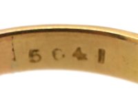 Victorian 18ct Gold Gypsy Ring set with a Diamond within a Star Setting