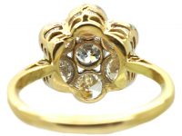 Edwardian 18ct Gold & Platinum, Diamond Daisy Cluster Ring