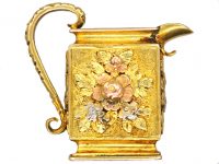 Georgian 18ct Three Colour Gold Pendant of a Jug