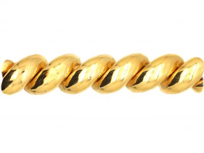 18ct Gold Articulated Coily Bracelet