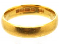 22ct Gold Wedding Ring Assayed in 1924