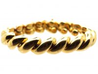 18ct Gold Articulated Coily Bracelet