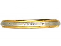 18ct Gold & Platinum Wedding Ring by Charles Green & Sons