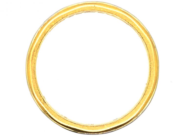 18ct Gold & Platinum Wedding Ring by Charles Green & Sons