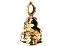 Georgian Three Colour Gold Seal with Roses & Forget me Not Motifs