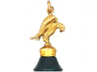 Victorian 18ct Gold Eagle Seal with Bloodstone Base