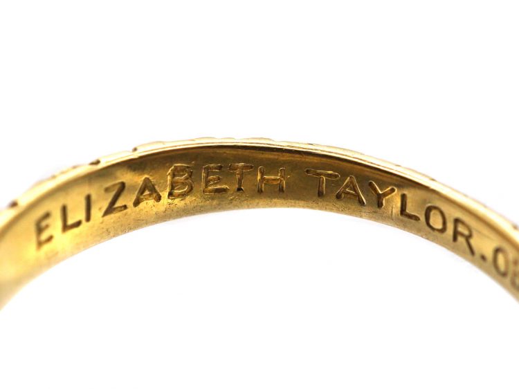 Georgian 18ct Gold Ring set with Natural Split Pearls