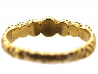 Georgian 18ct Gold Ring set with Natural Split Pearls