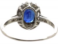 Early 20th Century Platinum, Sapphire & Diamond Ring by Alabaster & Wilson