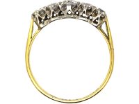 Early 20th Century 18ct Gold & Platinum, Five Stone Diamond Ring