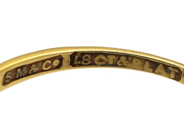 Early 20th Century 18ct Gold & Platinum, Five Stone Diamond Ring