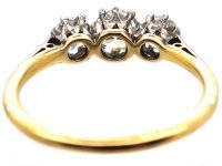 Early 20th Century 18ct Gold & Platinum, Three Stone Diamond Ring