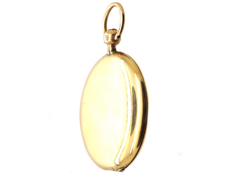 Edwardian 15ct Gold Round Locket