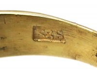 Early 20th Century 14ct Gold Snake Ring set with a Diamond