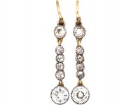 Edwardian Diamond Drop Earrings