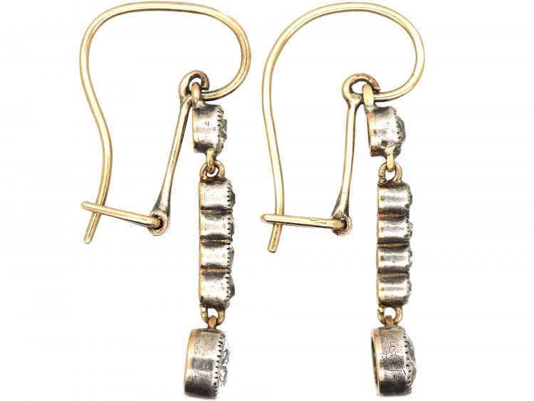 Edwardian Diamond Drop Earrings